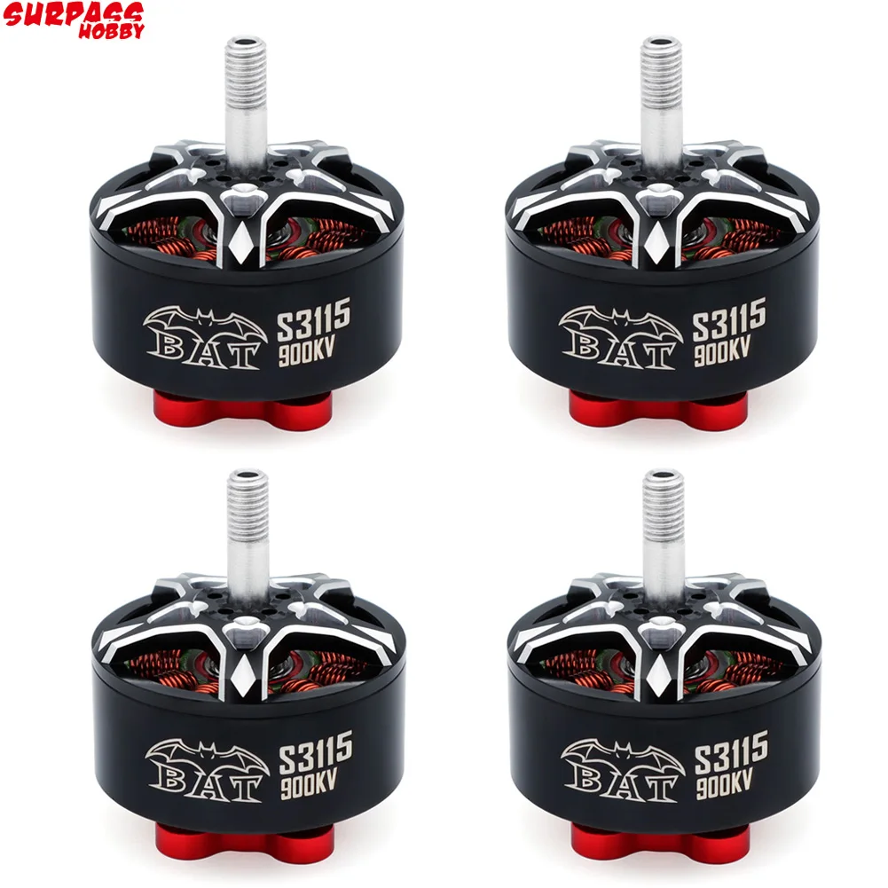 

4pcs Surpass Hobby Bat S3115 3115 900KV 1050KV 5-8S Brushless Motor for FPV Racing Long Range X Class Drone