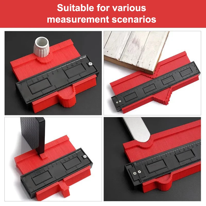 Profile Contour Gauge Line Copier Ruler Cutting Template Construction Woodworking Measuring Instrument Ceramic Tiling Tiles Tool