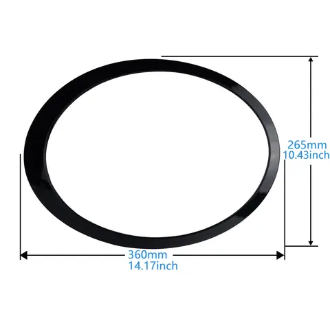 2x Glanssvarta strålkastarringar för ramskydd till Mini Cooper R55 R56 R57 2007-2015 10 best sales mini-r58 - №3