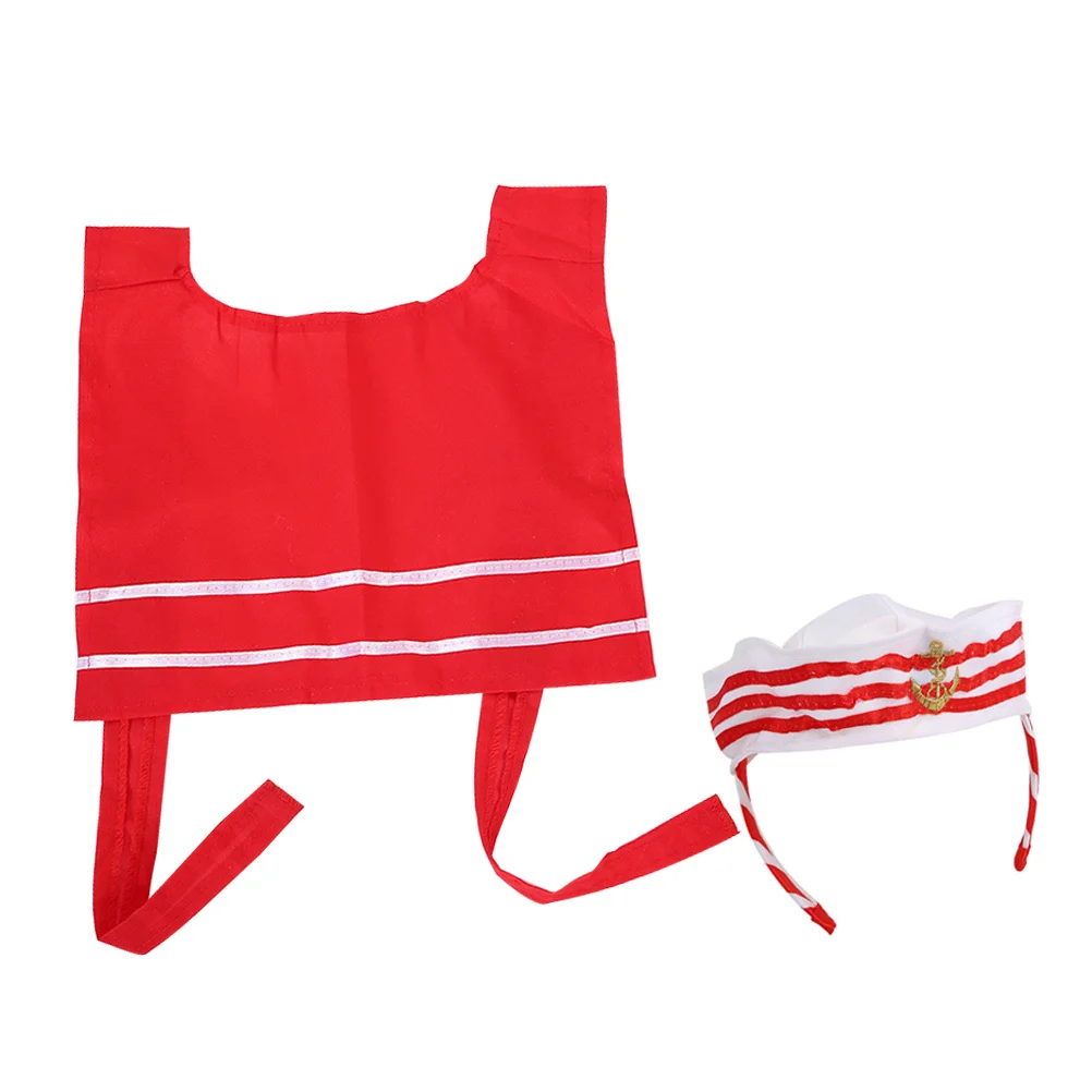 ชุดหมวกกะลาสี ผ้าคาดผม ผ้าคลุมไหล่ ชุดกัปตันเรือ คอสเพลย์ ปาร์ตี้ ฮาโลวีน เครื่องประดับศีรษะ หมวกกัปตัน ผ้าคาดผมกะลาสี