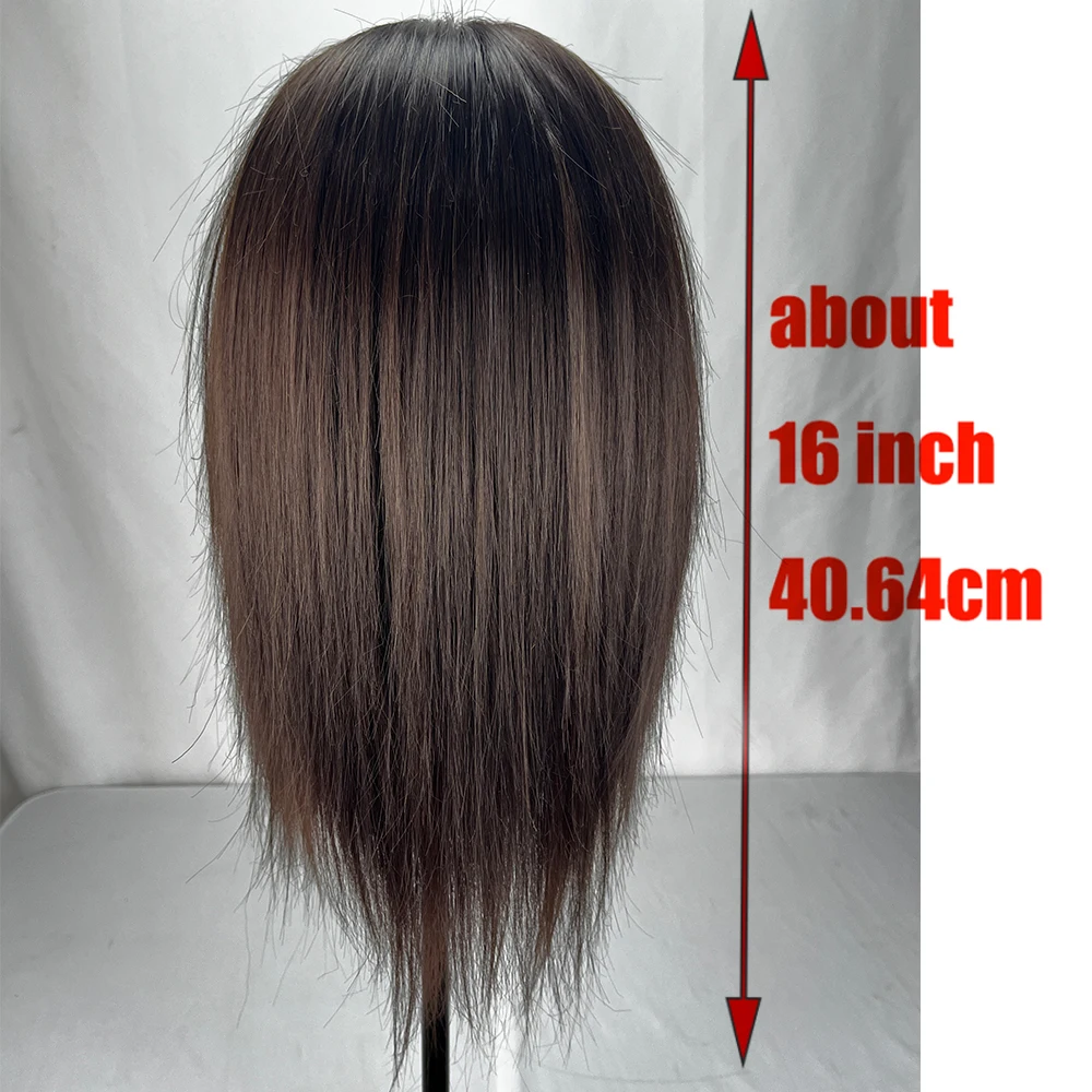 Tête de Mannequin Masculin 100% Fibre Synthétique, Coiffeur Cosmétologie, Entraînement à la Pratique, Tête de Beurre pour la Coiffure, Cadeau Gratuit