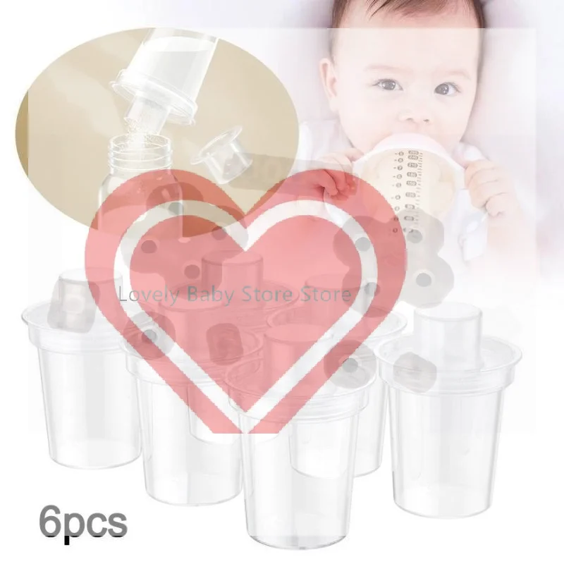 

【BS】6PPC 80ML Durable Portable Baby Container BPA Free Transparent Milk Powder Dispensers Feeding Supplies Milk Powder Box