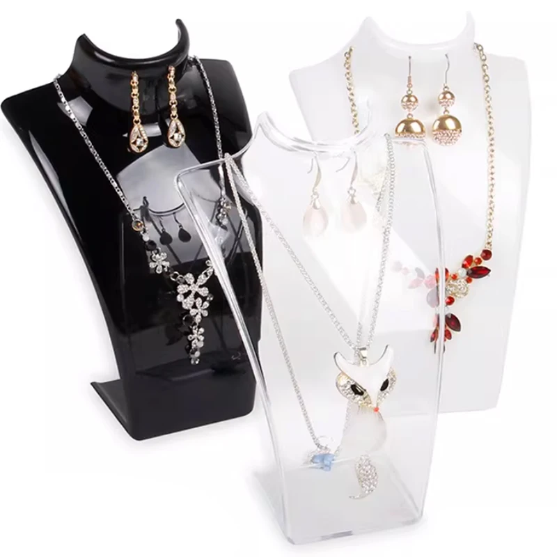 

Акриловая подставка для демонстрации ювелирных украшений, манекен-портрет для демонстрации ожерелий, реквизит для демонстрации ювелирных изделий