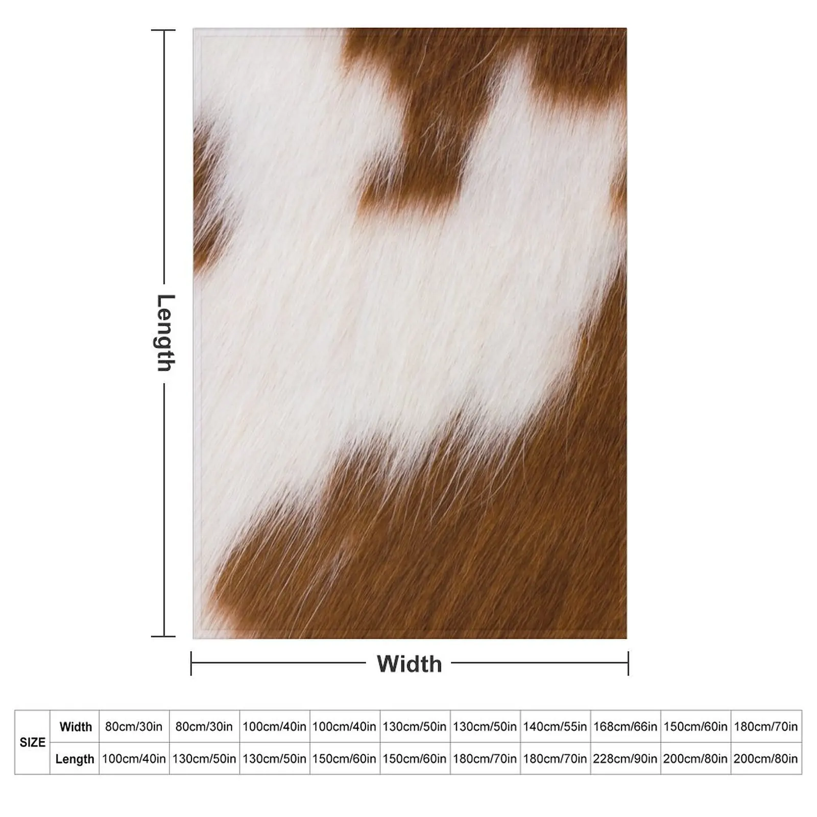 Brown and White Cowhide image Throw Blanket Soft Plush Plaid Blankets For Baby wednesday funny gift Blankets For Bed Blankets