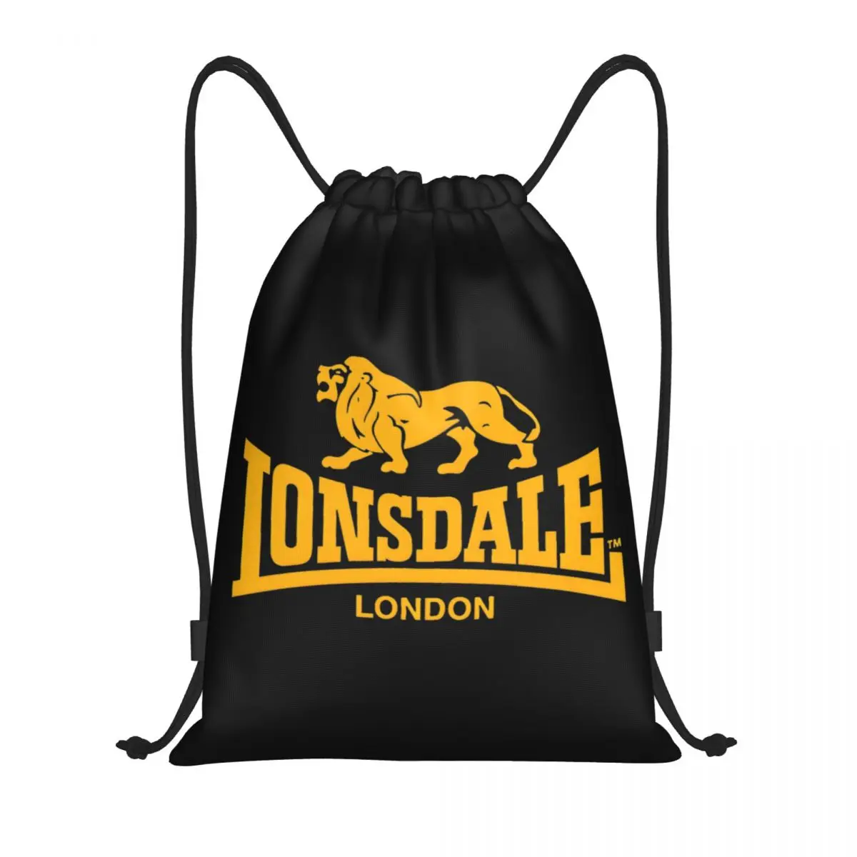 Lonsdales Mochila deportiva Dragon And Lion con cordón, bolsa de cuerda para hacer ejercicio, Sackpack deportivo para gimnasio