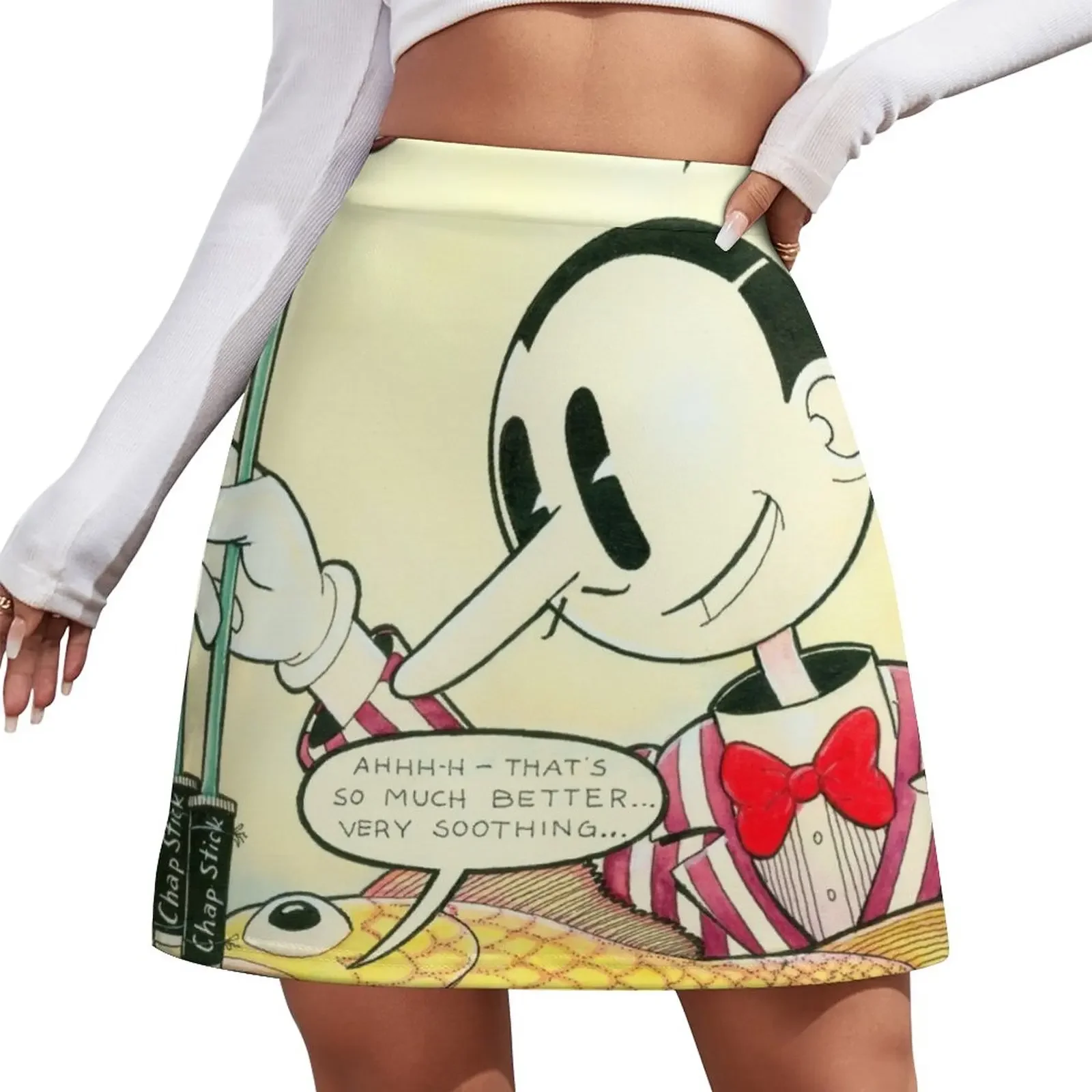 

Theater Of The Absurd: Eating With Chapsticks Mini Skirt luxury women skirts Miniskirt woman