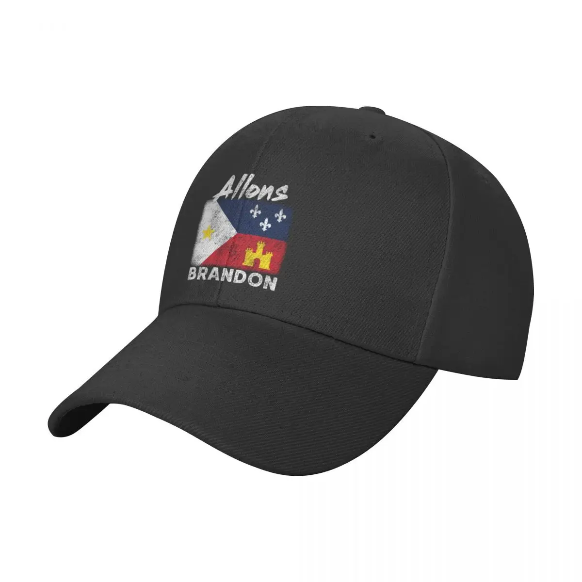 

Allons Brandon Louisiana Acadiana Flag American Flag Lets Go Brandon Baseball Cap dad hat Mens Women's