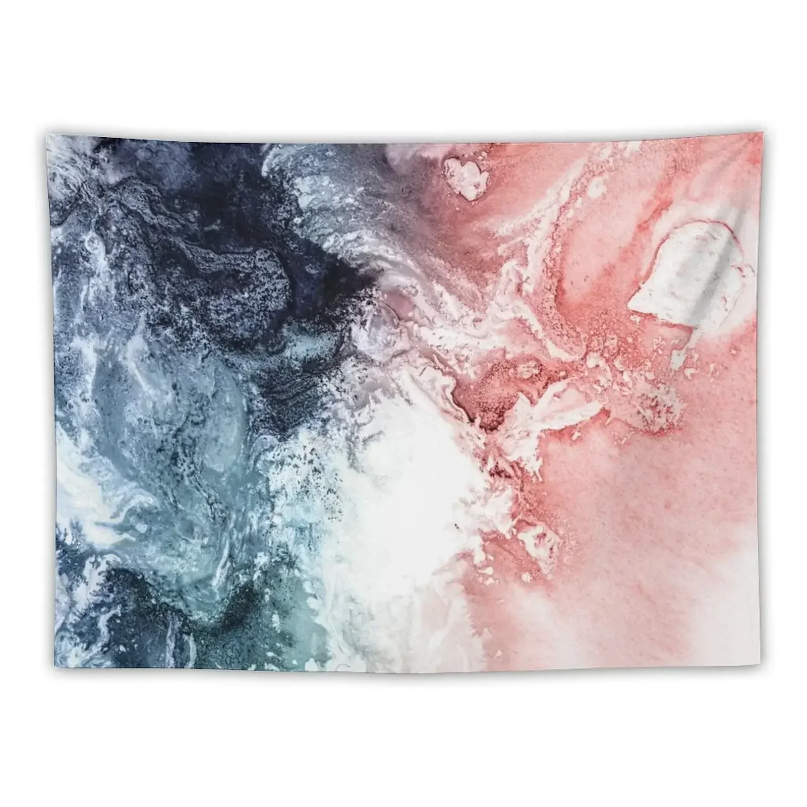 Abstract Watercolor, Aerial Coastal View Tapestry Bedrooms Decor Wall Coverings Tapestry