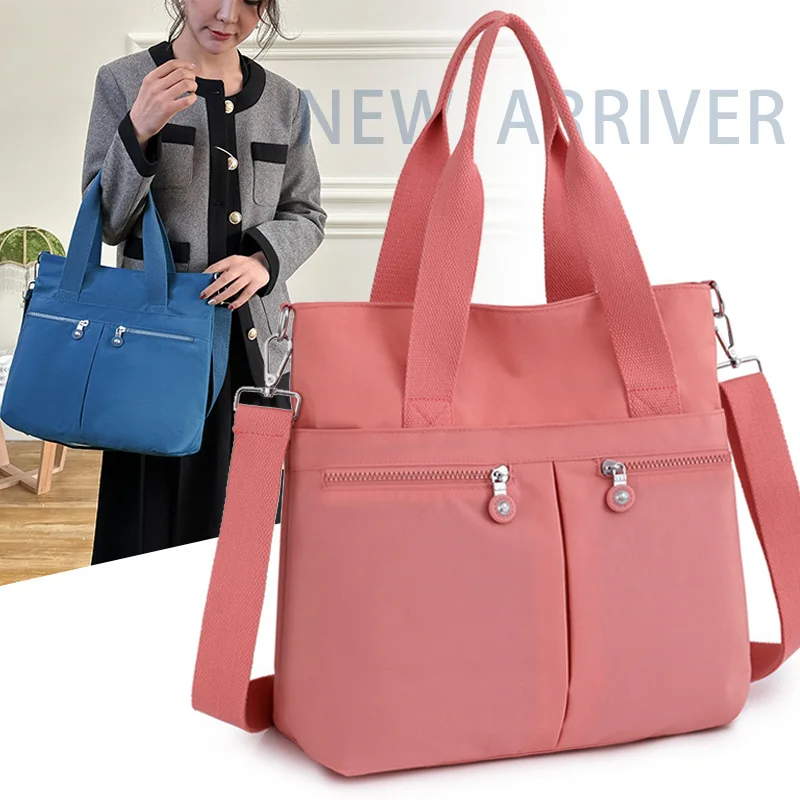 New 2024 Large Capacity Women Handbags Fashion Brand Designer Shopping Bag High Quality Nylon Travel Messenger Shoulder Bag