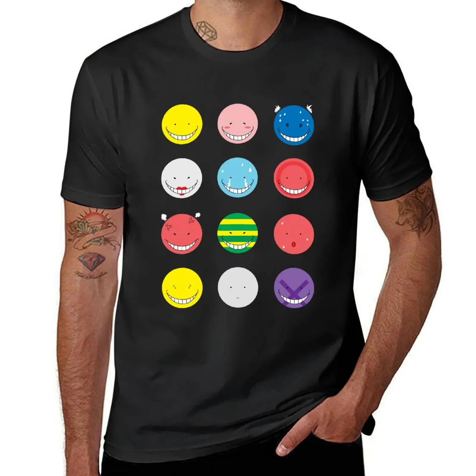 Koro Sensei Emotions T-Shirt anime clothes tops plain oversized t shirts for men