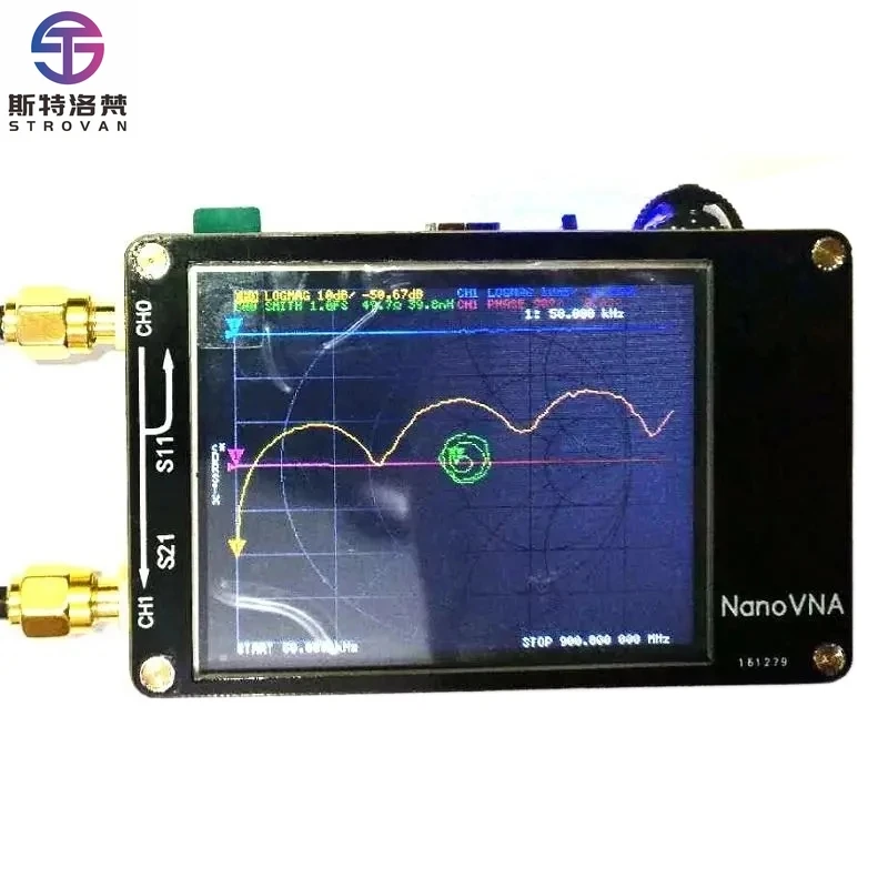 

NanoVNA Vector Network Analyzer 50KHz-900MHz Digital Display Touch Screen Shortwave MF HF VHF UHF Antenna Analyzer Standing Wave