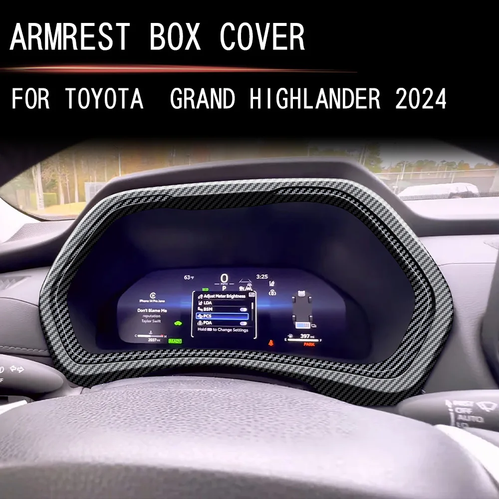 

Крышка приборной панели автомобиля, совместимая с Toyota New Grand Highlander 2024 2025, приборная панель, рамка приборной панели, накладка на приборную панель