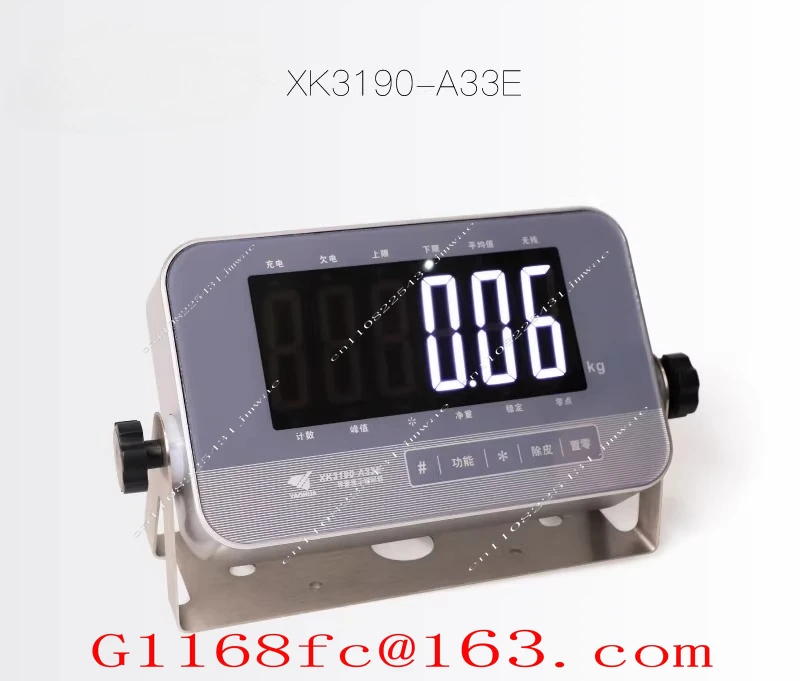 XK3190-A33 Weighing Instrument Tri Color Light Bluetooth Can Be Networked and Connected To Mobile Phone Stainless Steel Display