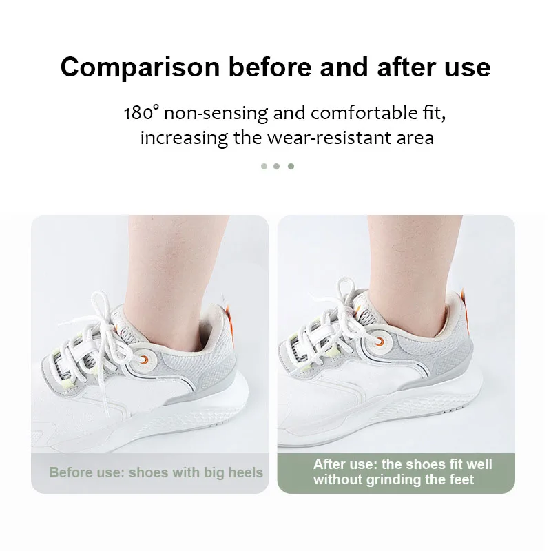 Heel Sticker Inserts Heel Protector for Shoe Insoles Patch Heel Pads for Sneakers Adjustable Size Pain Relief Antiwear Woman Men