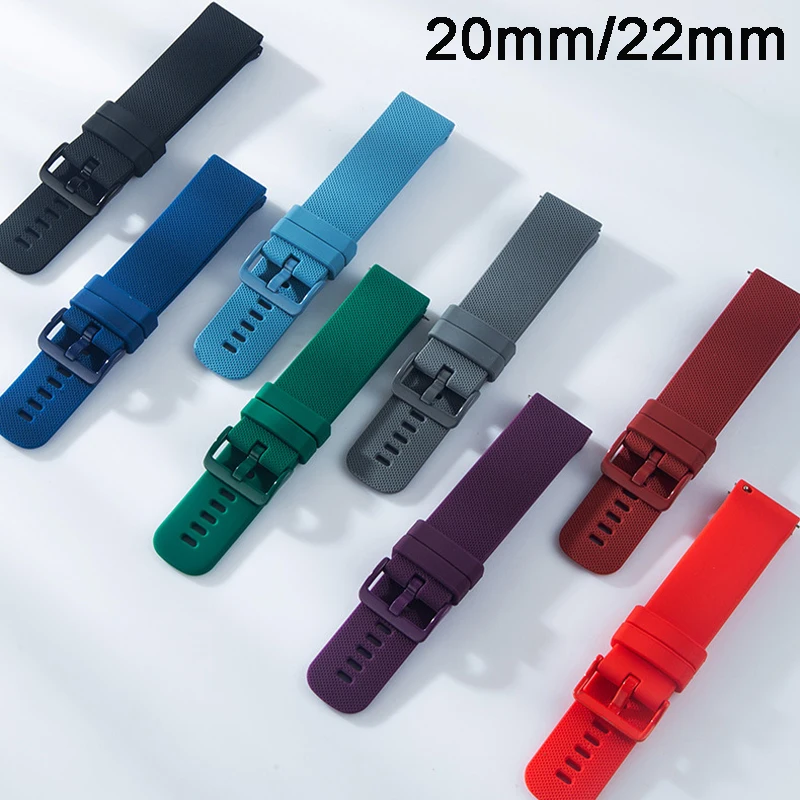 Huaweiウォッチ用シリコンストラップ,20mm,22mm