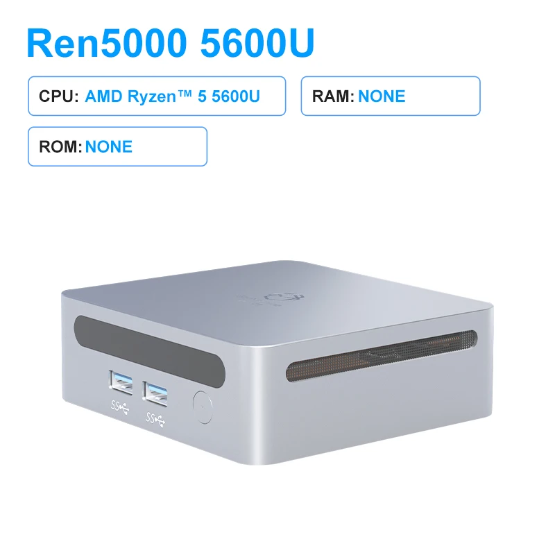 GenMachine New AMD Ryzen 5 5600U Mini PC Windows 10 Ryzen 3.3GHz