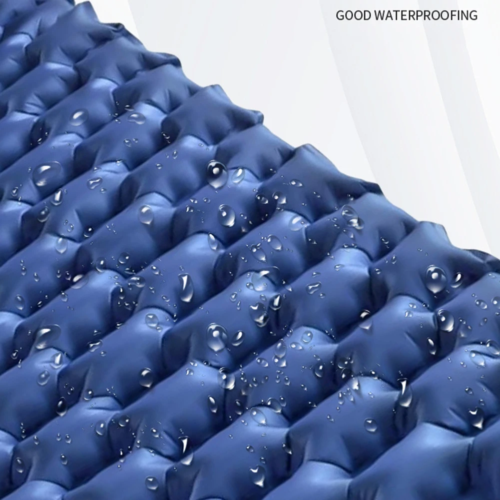 Camping Trips Outdoor Activities Self-Inflating Mattress Ergonomic Support Inflatable Pad Built-in Foot Pump Compact Storage Bag