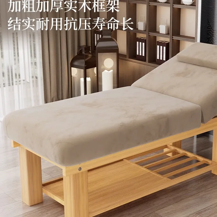 Solid wood beauty bed, massage bed, children's massage bed SPA bed, tattoo embroidery traditional Chinese medicine bone setting