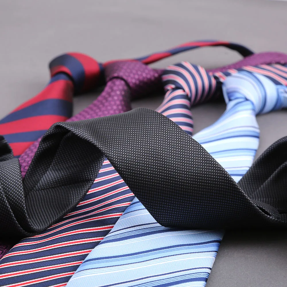 Klassische 8cm Krawatte für Herren, Business, formell, Hochzeit, blau, rot gestreift, einfarbig, modische Krawatten, Hemd- und Kleidungsaccessoires, Geschenk – Detail 6