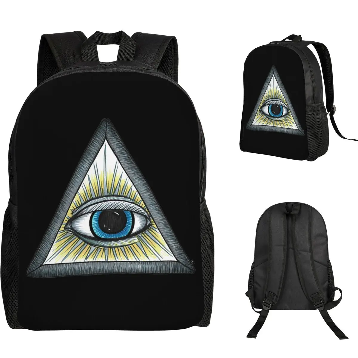 

Eye Illuminati Student Backpack School Bag Hiking Travel Daypack for Boys Girls Fashion Bookbag Shoulder Bags