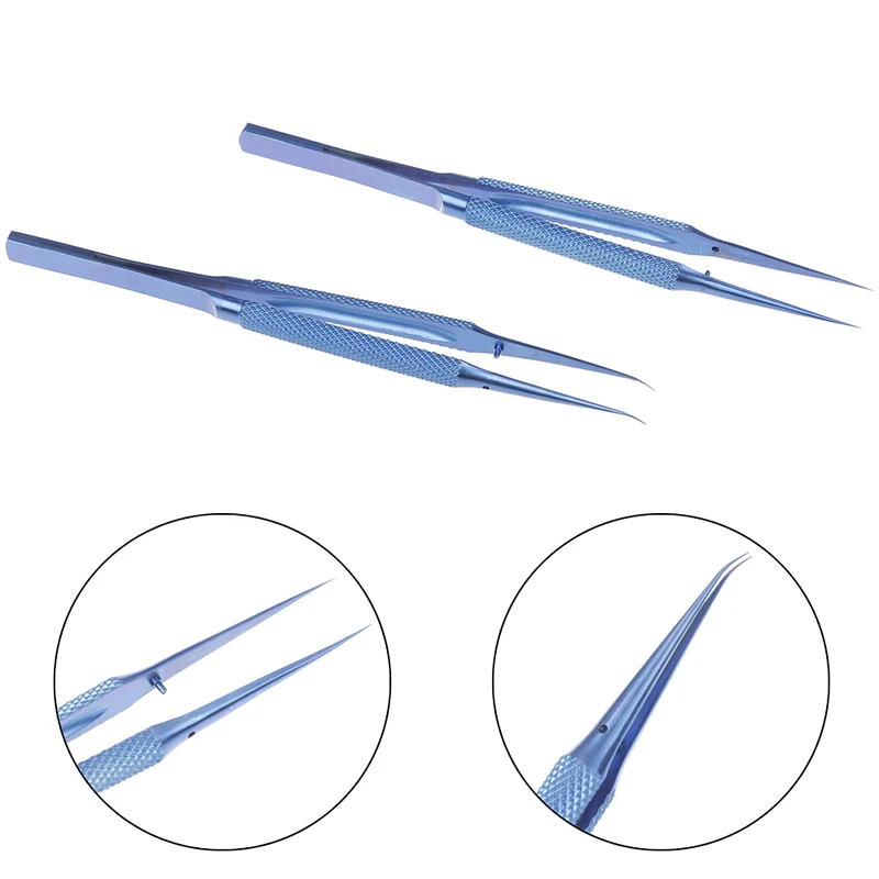 Titanium alloy tweezers repair tool 0.15mm edge precision fingerprint tweezers 1 pcs