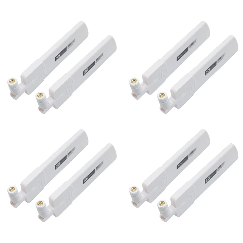 

Стабильная 8-диапазонная всенаправленная антенна 5G/3G/4G/GSM с коэффициентом усиления 40 дБи для модуля беспроводного смарт-роутера, белая, SMA Male