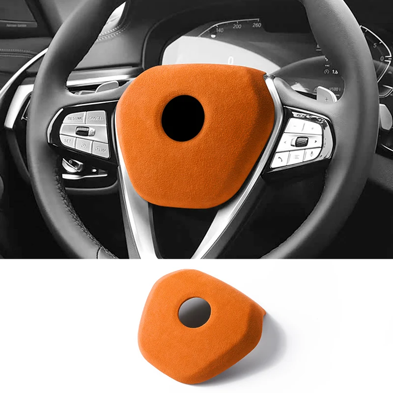 

For BMW G-Chassia Steering Wheel Panel Cover Boot Anti Scratch Made of Alcantara Car Interior Premium Tuning Accessories Style B