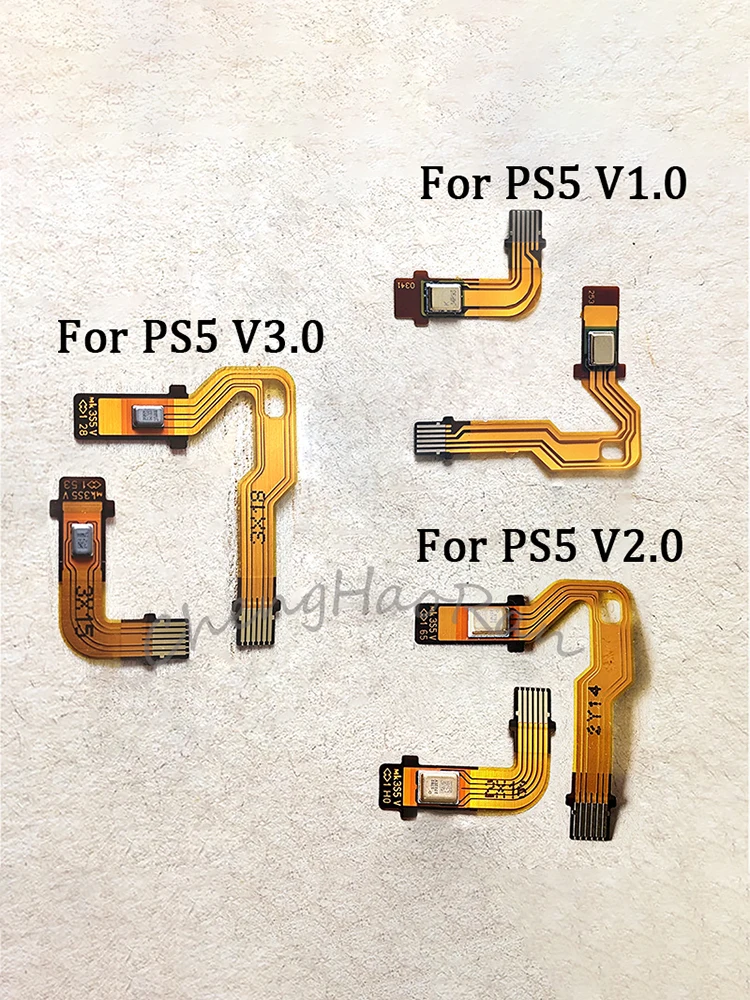 1 jeu de câbles flexibles de Microphone pour PS5 BDM-010 020 030, câbles de ruban de micro intérieur pour contrôleur de manette de jeu PlayStation 5 V1 V2 V3