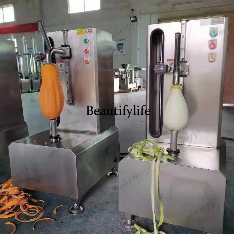 SS81 Commercial Apple Pear Automatic Peeling Machine Stainless Steel Electric Fruit Sheller Pineapple Peeler Restaurant Use