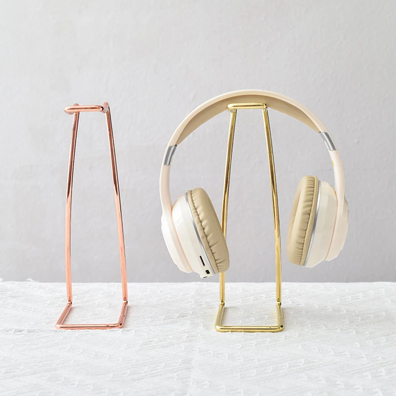 Earphone Holder Stainless Steel Headphone Storage Bracket Desktop Universal Supporting Hanger For Household Office