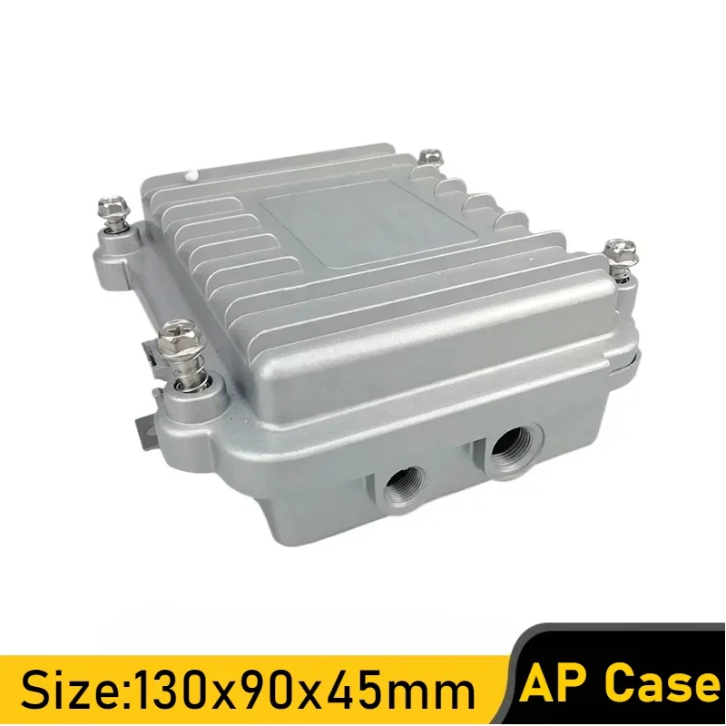 

AP Amplifier Case for Outdoor WiFi Base Station Wireless Network Bridge Device, Cast Aluminum Metal Shell, IP66 Waterproof Box