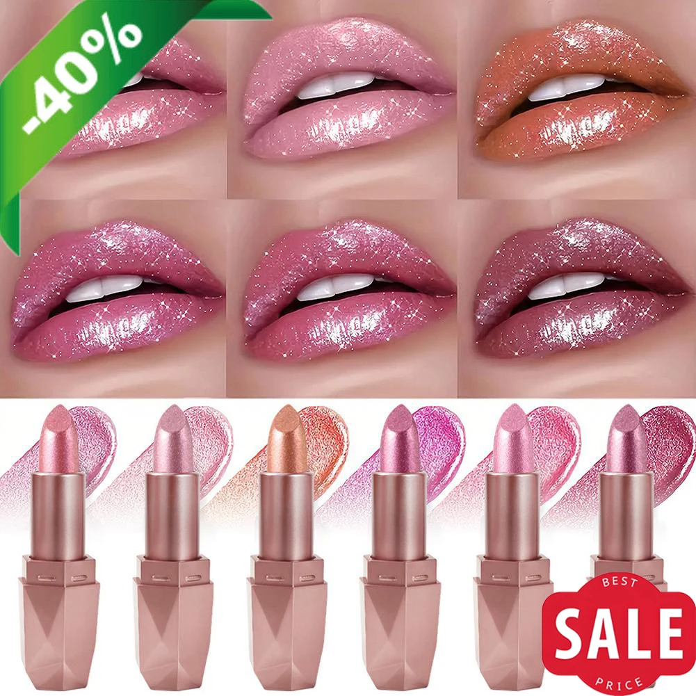 Brillo brillo lápiz labial Color de labios de alto impacto, bálsamo labial teñido hidratante, fórmula ligera e hidratante para el cuidado de los labios