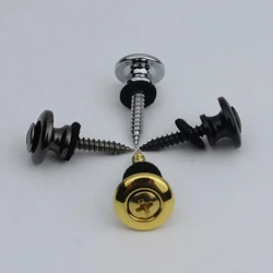 GUYKER strap lock button for guitar and bass, chrome/gold/black/smoked color