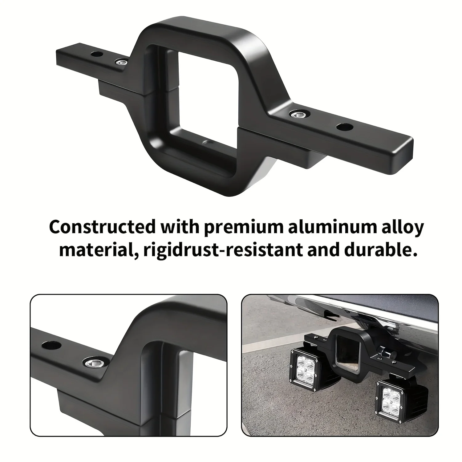 1PC Towing Hitch Mount Brackets For Truck Trailer SUV Pickup Off-Road  Durable Tow Hitch Brake Light Mounting Bracket