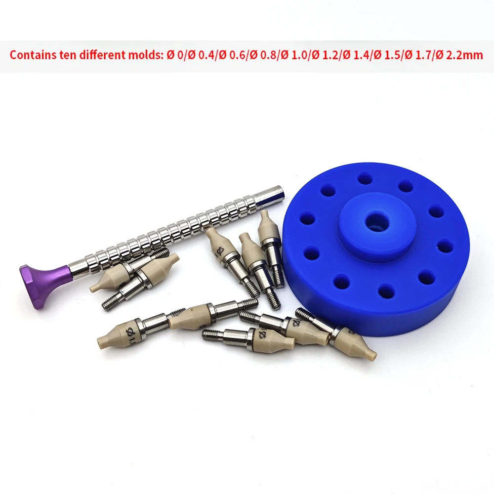 1 Set High Precision Watch Hands Fitting Tool 10 Sizes Setting Press Presser Setter Watch Repair Install  Tools For Watchmaker