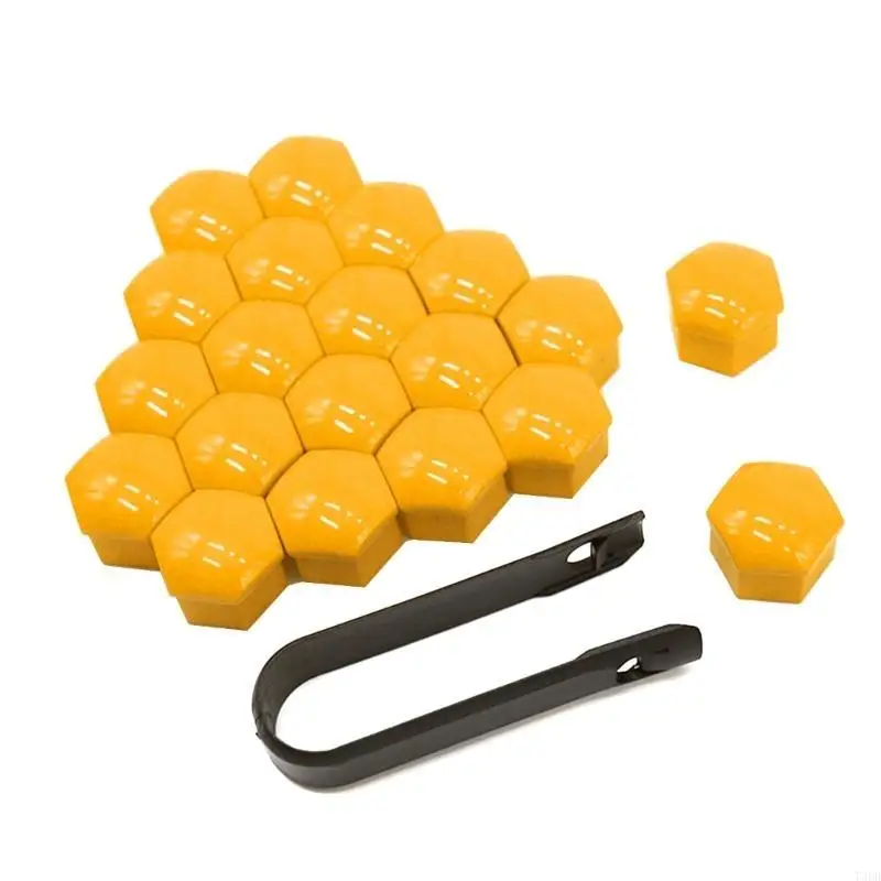 

20Pcs 17mm Car Wheel Nut Lid Bolt Covers with Puller Tool Universal 3Color