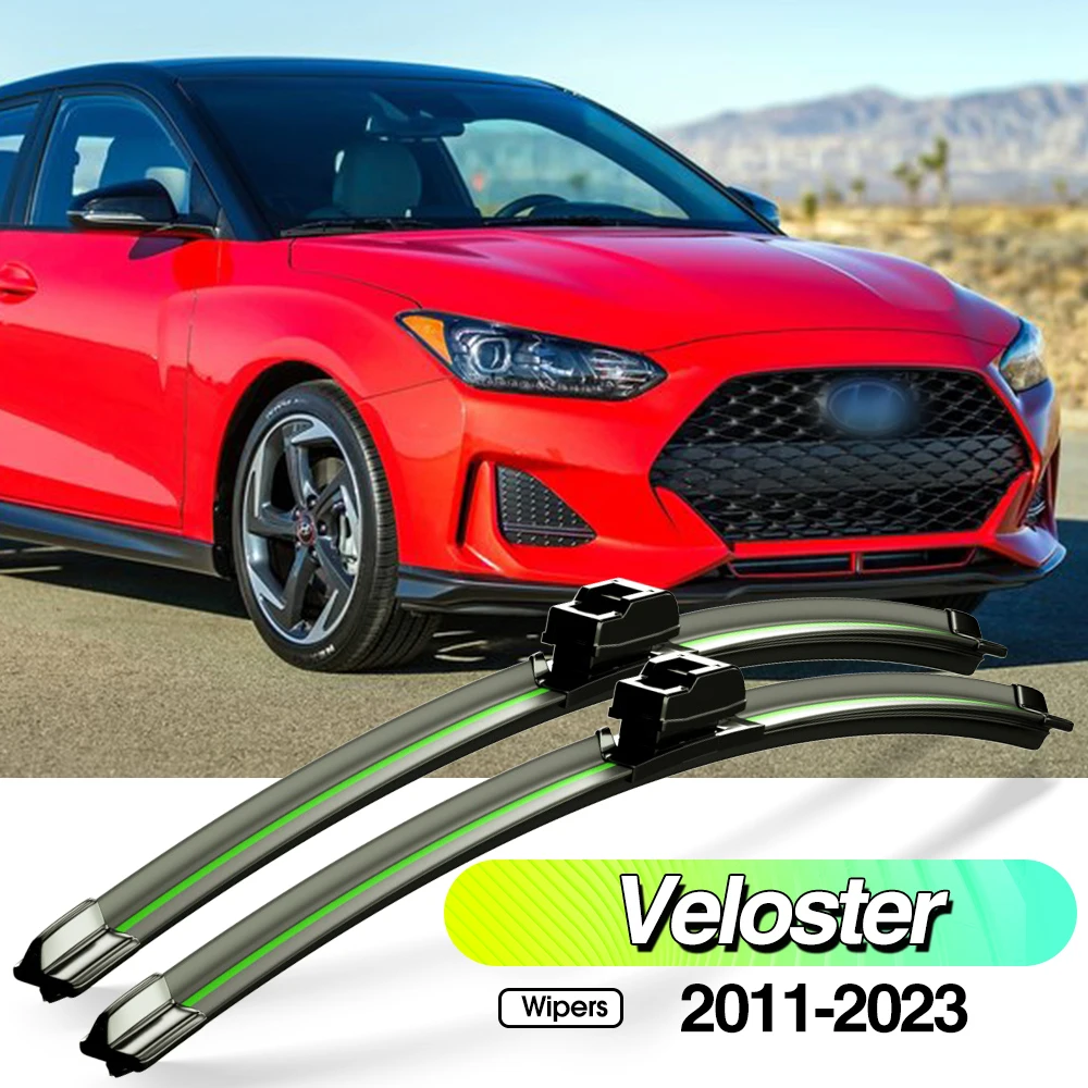 

For Hyundai Veloster 2011-2023 2pcs Front Windshield Wiper Blades Windscreen Window Accessories 2012 2013 2015 2017 2018 2022