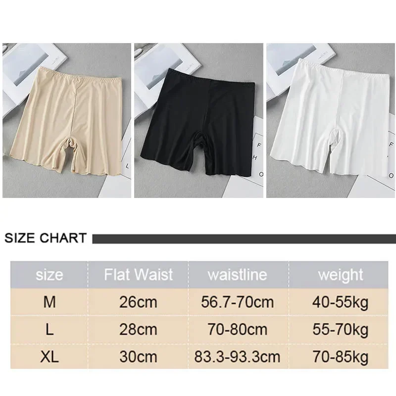 Celana Pendek Pengaman Tanpa Jahitan Wanita Ukuran Besar Celana Boxer untuk Wanita Celana Dalam Anti Gesek di Bawah Rok
