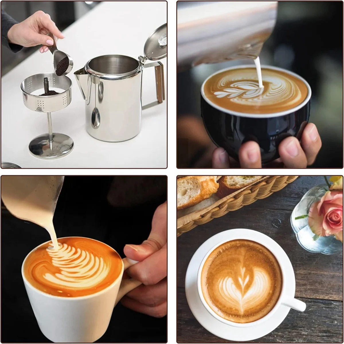 AU35 400Pcs Unbleached Percolator Coffee Filters, 3.75In Disposable Coffee Paper Filter, Disc Coffee Filters White