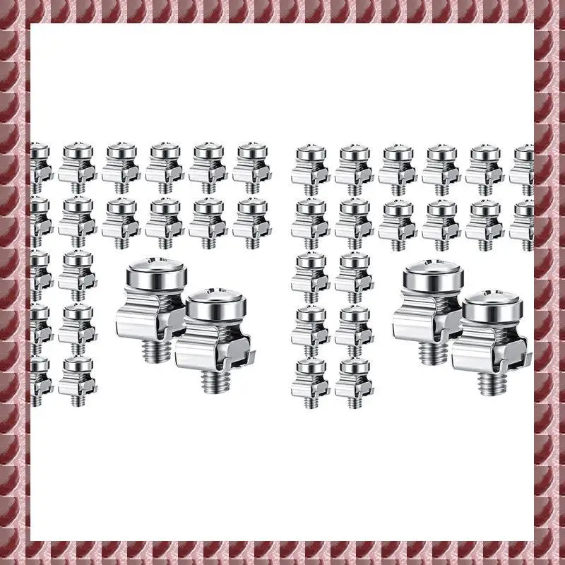 A95G 100 Sets M6 Rack Screws Set 20Mm Screws And Cage Nuts Rack Mount Screws And Square Insert Nuts Server