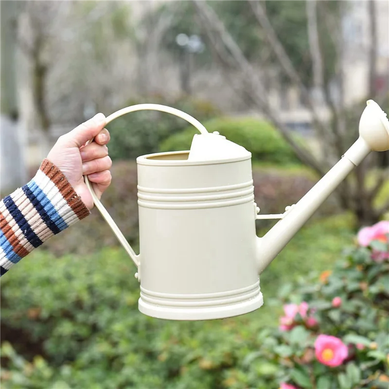 

AB33-2X Watering Can For Indoor Plants, Flower Watering Can Outdoor For House Plants Garden Flower, Indoor Long Spout,Beige