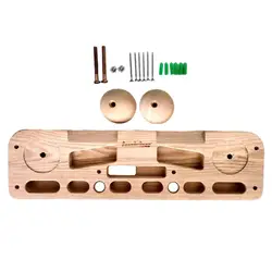 Portable Hangboard Finger Strengthener Training Finger Grip Strengthen Your Grips, Arms and More Wooden Hang Board for Indoor