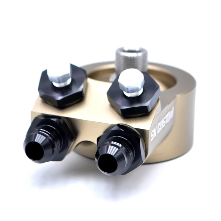 طقم مبرد زيت الألومنيوم محول ساندويتش فلتر الزيت EA211 لوحة المحرك 10AN