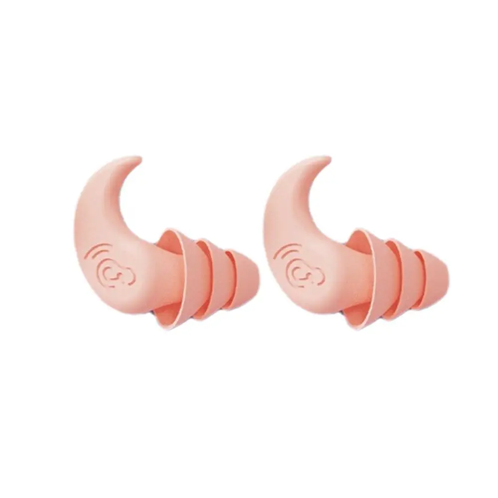 Tappi per le orecchie in Silicone antirumore tappi per le orecchie da nuoto impermeabili per dormire immersioni Surf Soft Comfort Natation nuoto Ear Prot C3Y2