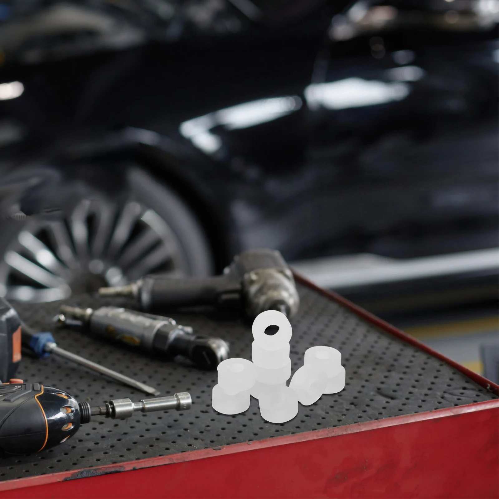 

10pcs Inflatable Chuck Compressor Adapter Tire Valve Cap Gasket Sealing Ring Replacement Tubes Electric Portable