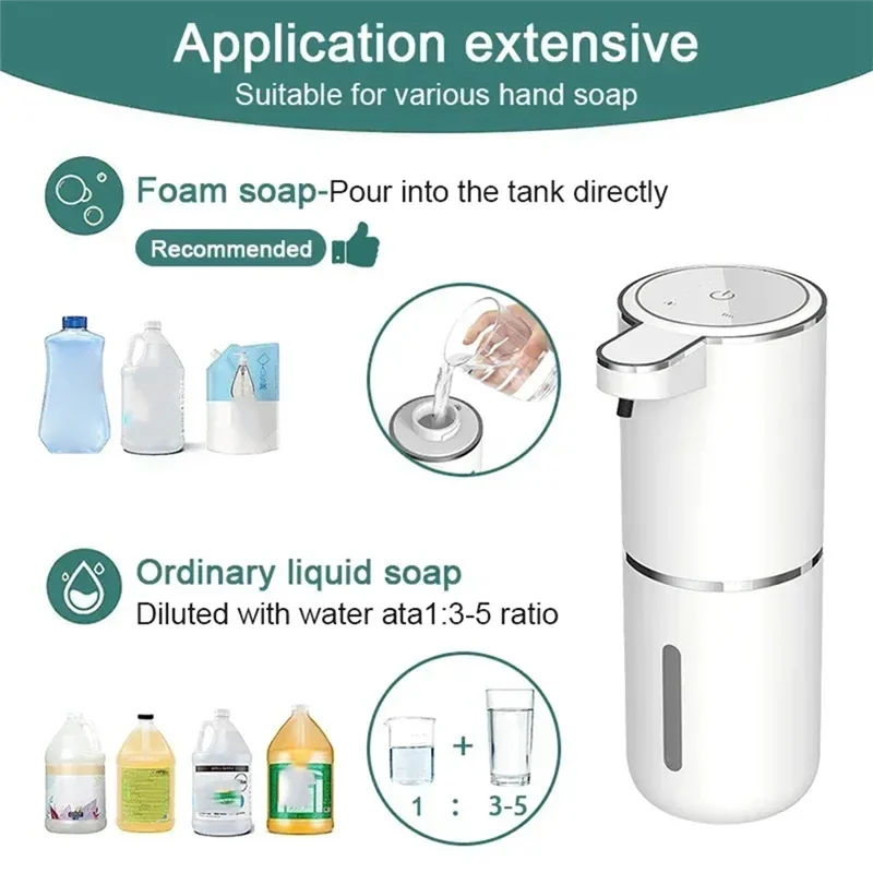 Automatic Soap Dispenser Non-Contact Soap Dispenser USB Rechargeable Adjustable Hand Sanitizera83x