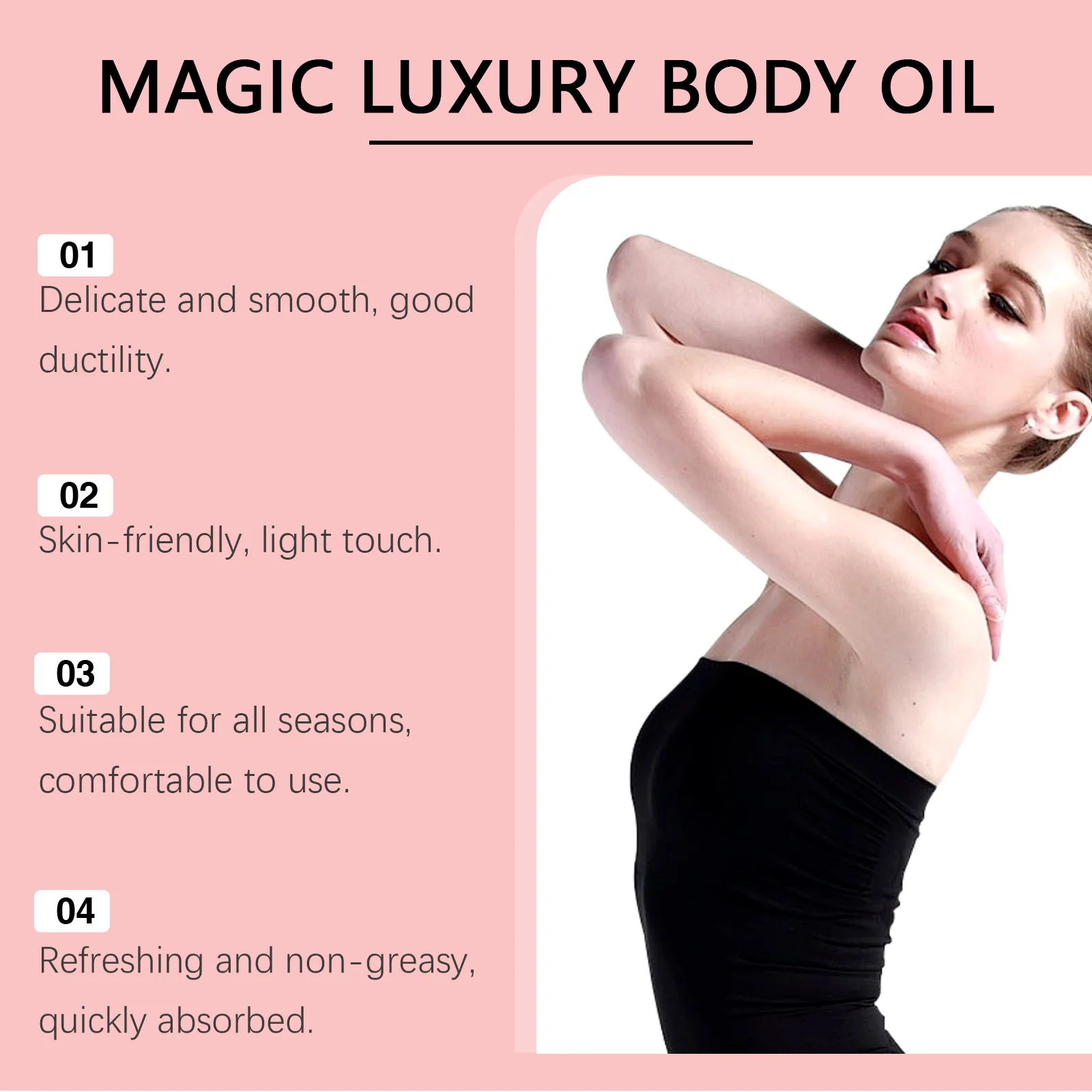 Picture 4: Magic Body Firming Oil Skin Tightening Anti-Aging Refreshing Abdomen Thigh Improve Elasticity Hydrate Anti Cellulite Massage Oil