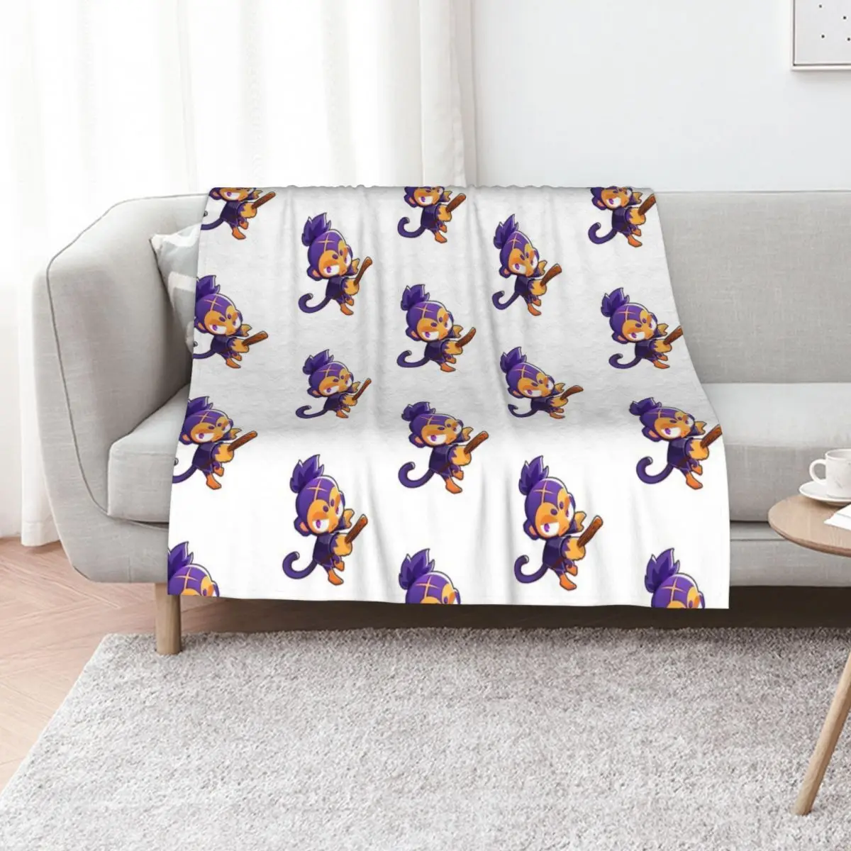 Dart Monkey TD 6 BTD6 Throw Blanket Warm Comfortable Blanket Gift for Parents Friends