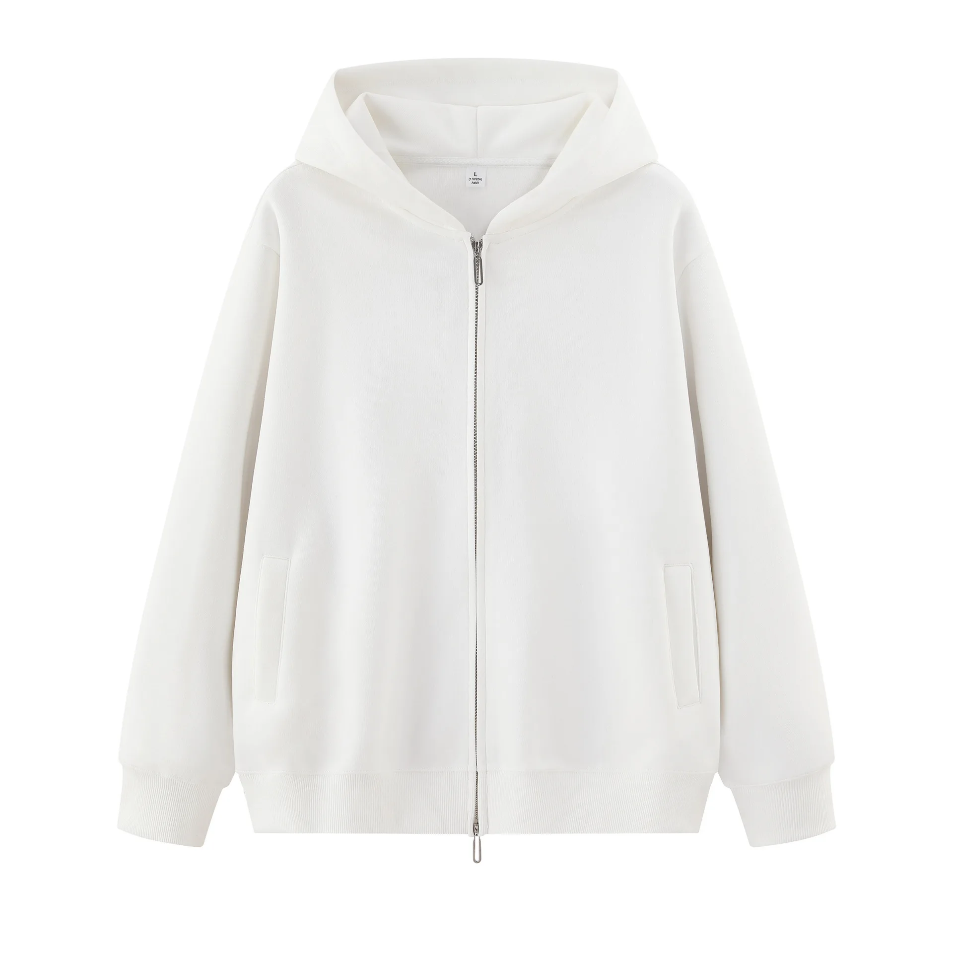 Men Thick Sweatshirt Solid Hoodies Long Sleeve Jackets Zipper Spliced Sweatshirts Hoodies Casual Pockets Cot Male Autumn Winter