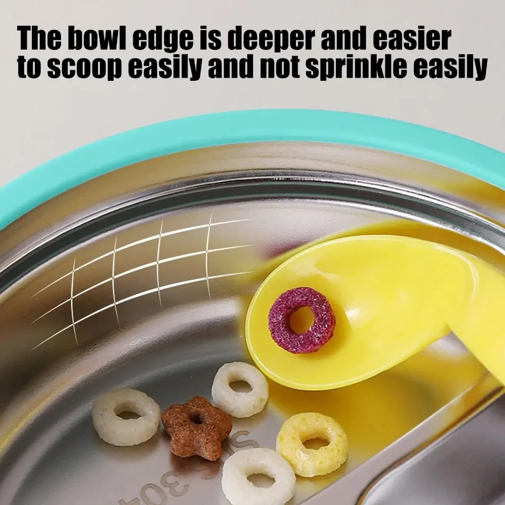 

Silicone Suction Cup Baby Sucker Dining Plate Divided Design 304 Stainless Steel 3 Grids Children Dishes Thermal Insulation